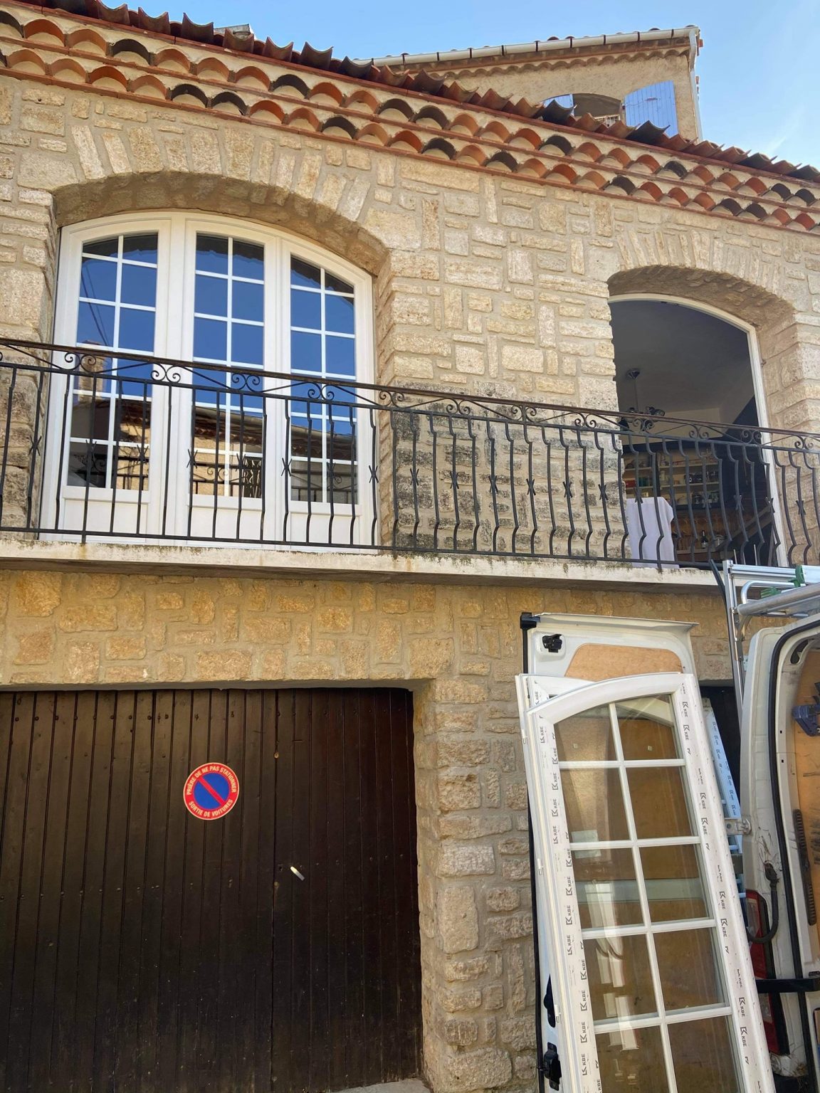 Porte fenêtre vue d'extérieure